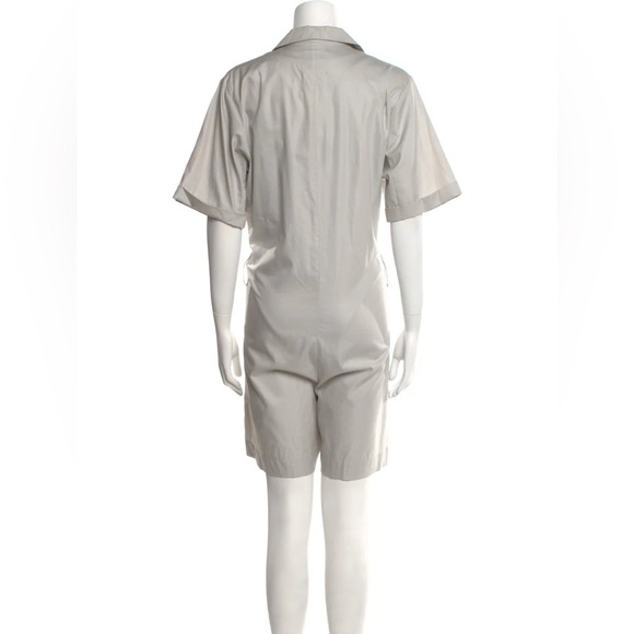 Baum und Pferdgarten Button Front Cotton Silk Gray Short Sleeve Romper US10 DE40 - Picture 3 of 12
